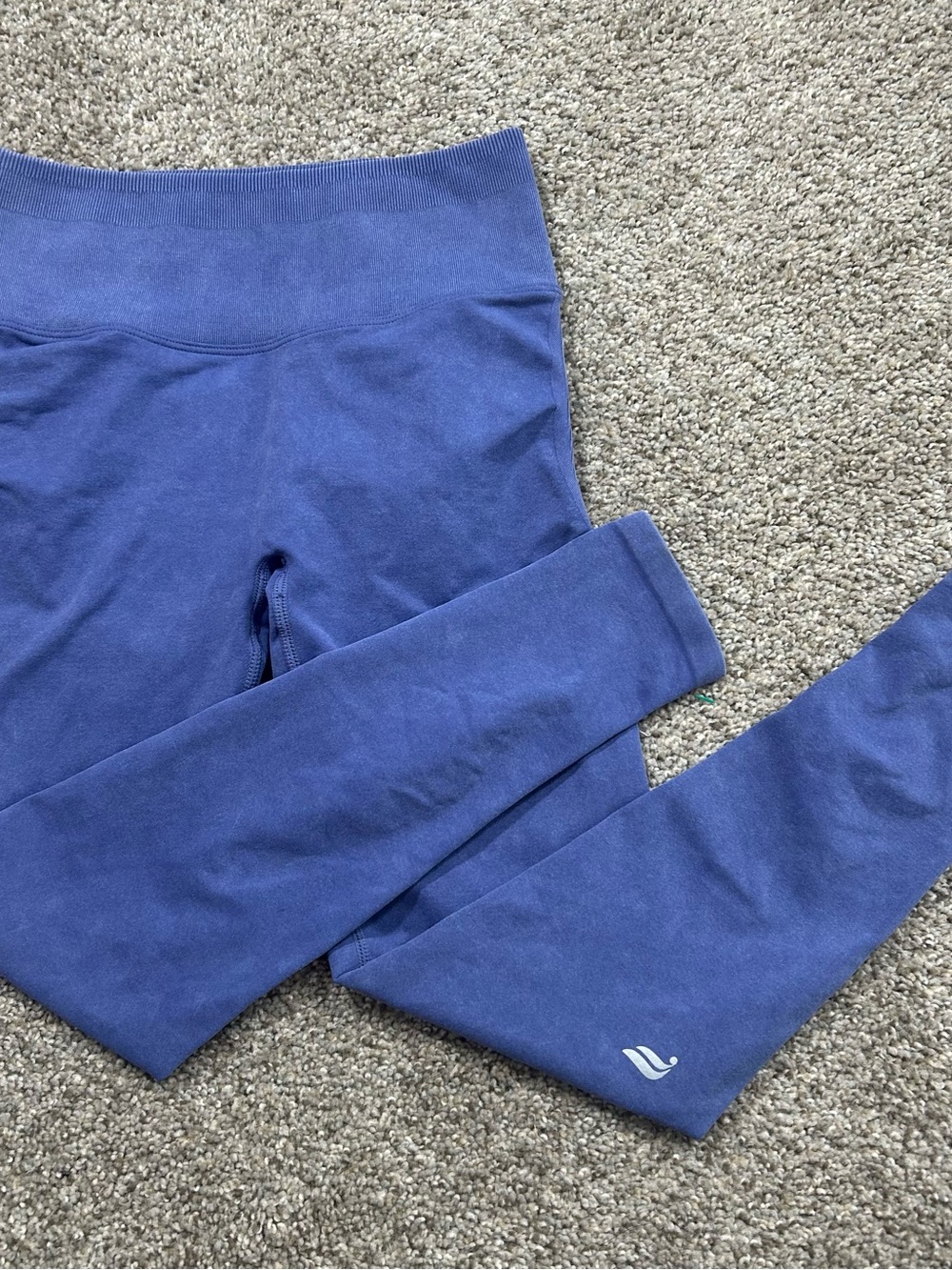 Fabletics Purple-Blue Seamless Kids Leggings